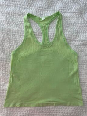Alo Racerback Tank Top - Light Green